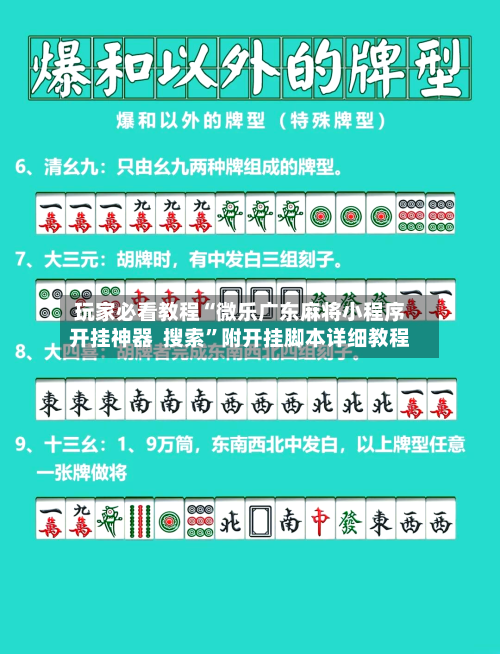 玩家必看教程“微乐广东麻将小程序开挂神器  搜索”附开挂脚本详细教程-第3张图片