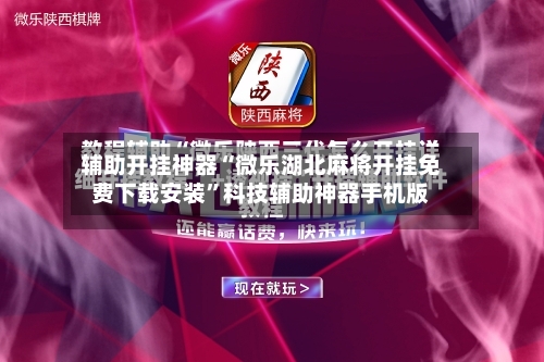 辅助开挂神器“微乐湖北麻将开挂免费下载安装”科技辅助神器手机版-第3张图片