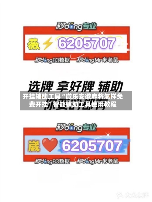 开挂辅助工具“微乐安徽麻将怎样免费开挂”智能辅助工具使用教程