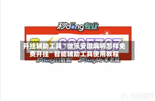 开挂辅助工具“微乐安徽麻将怎样免费开挂”智能辅助工具使用教程-第3张图片