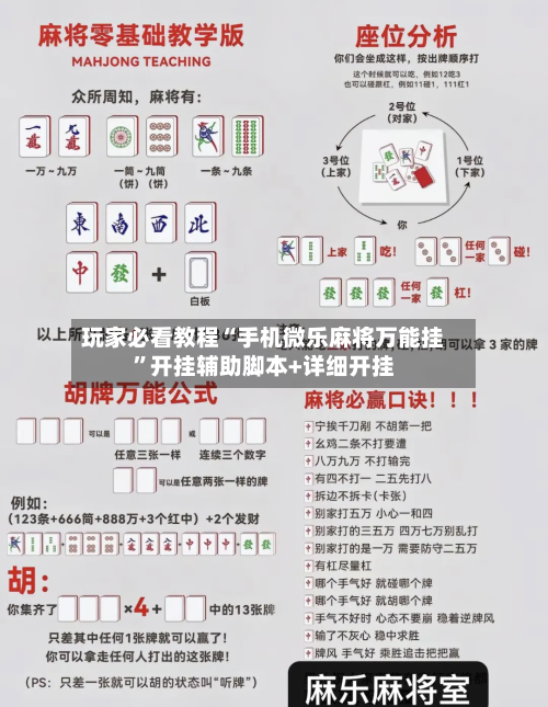 玩家必看教程“手机微乐麻将万能挂”开挂辅助脚本+详细开挂-第3张图片