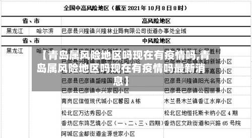 【青岛属风险地区吗现在有疫情吗,青岛属风险地区吗现在有疫情吗最新消息】