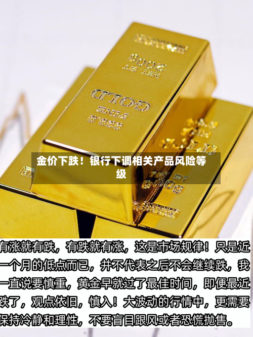 金价下跌！银行下调相关产品风险等级