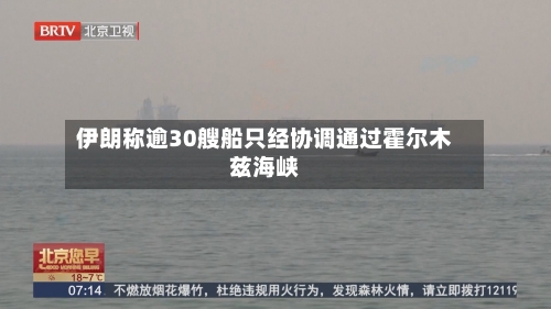 伊朗称逾30艘船只经协调通过霍尔木兹海峡-第2张图片