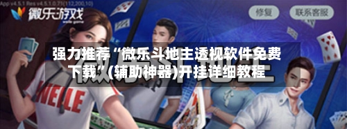 强力推荐“微乐斗地主透视软件免费下载”(辅助神器)开挂详细教程-第2张图片
