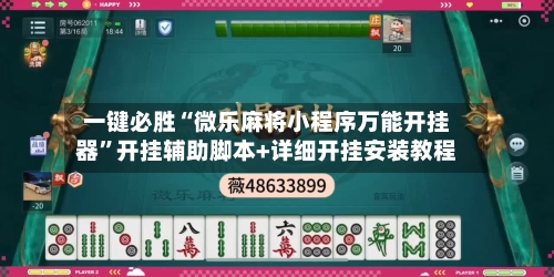 一键必胜“微乐麻将小程序万能开挂器”开挂辅助脚本+详细开挂安装教程-第2张图片