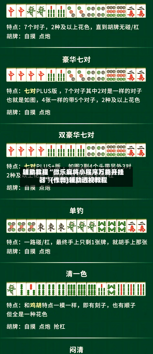 辅助教程“微乐麻将小程序万能开挂器”(作弊)辅助透视教程
