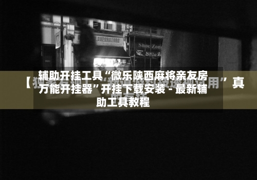辅助开挂工具“微乐陕西麻将亲友房万能开挂器	”开挂下载安装 - 最新辅助工具教程-第2张图片