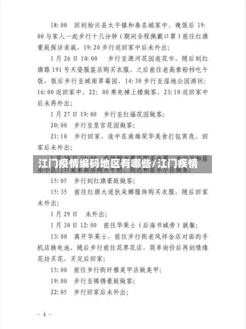江门疫情编码地区有哪些/江门疾情