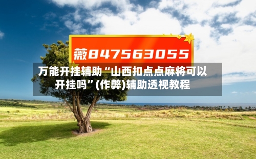 万能开挂辅助“山西扣点点麻将可以开挂吗”(作弊)辅助透视教程