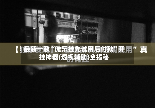 最新一款“微乐挂先试用后付款”开挂神器{透视辅助}全揭秘-第2张图片