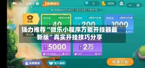 强力推荐“微乐小程序万能开挂器最新版”真实开挂技巧分享-第3张图片