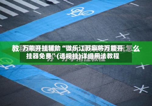 万能开挂辅助“微乐江苏麻将万能开挂器免费”(透视挂)详细用法教程-第2张图片