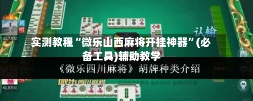 实测教程“微乐山西麻将开挂神器	”(必备工具)辅助教学-第2张图片