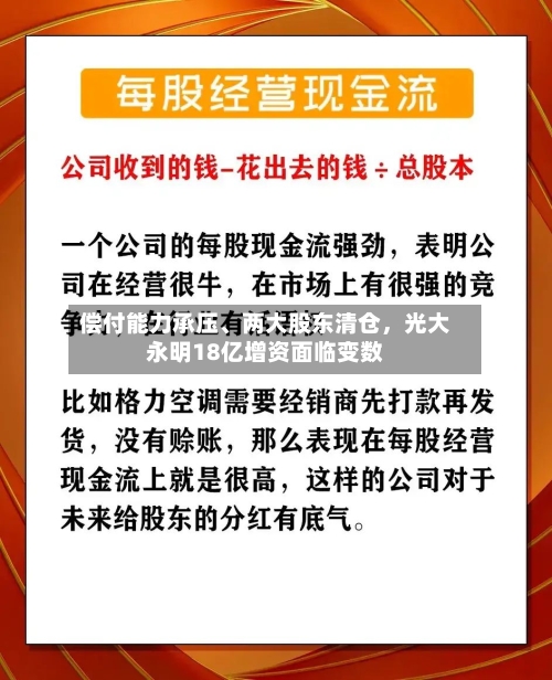 偿付能力承压、两大股东清仓，光大永明18亿增资面临变数