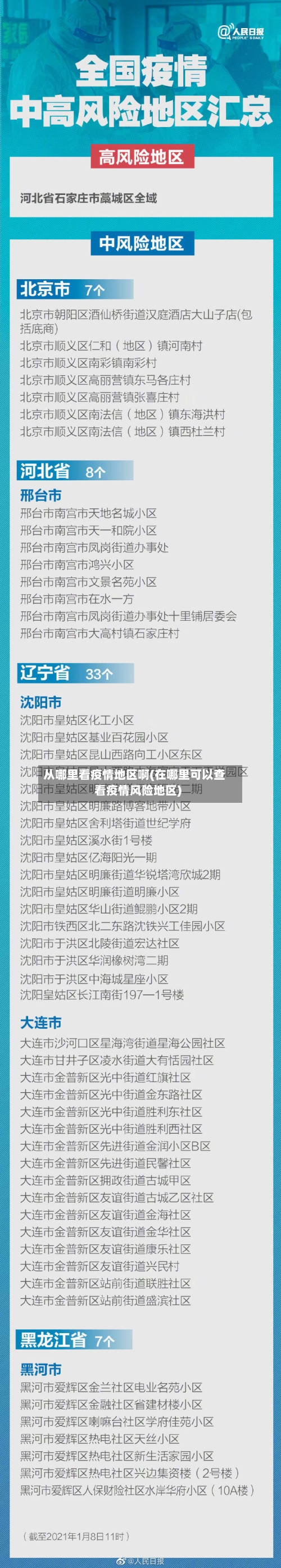 从哪里看疫情地区啊(在哪里可以查看疫情风险地区)-第2张图片