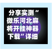 分享实测“微乐河北麻将开挂神器下载”详细分享装挂步骤教程-第2张图片