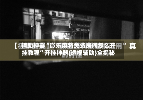 辅助神器“微乐麻将免费房间怎么开挂教程”开挂神器{透视辅助}全揭秘-第3张图片