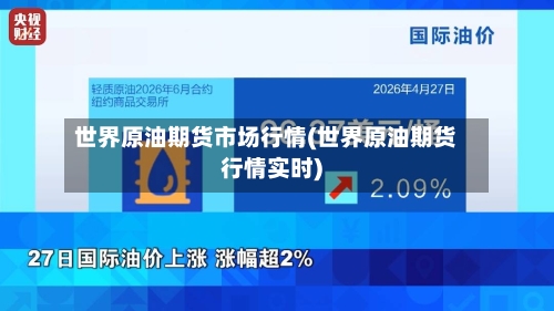 世界原油期货市场行情(世界原油期货行情实时)
