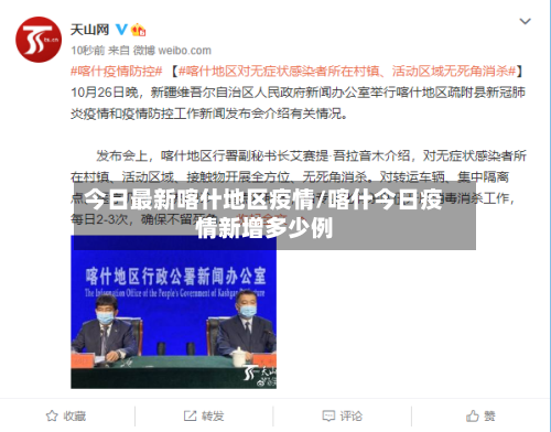 今日最新喀什地区疫情/喀什今日疫情新增多少例-第2张图片