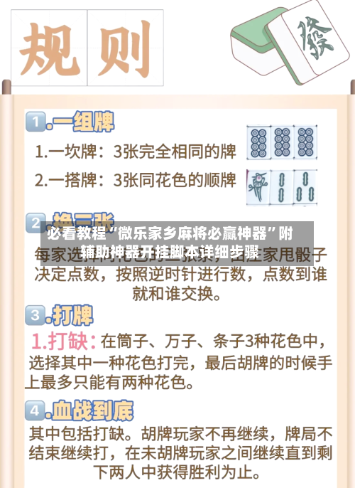 必看教程“微乐家乡麻将必赢神器	”附辅助神器开挂脚本详细步骤-第2张图片