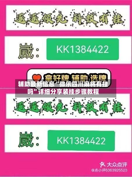 辅助最新信息“微乐四川麻将有挂吗	”详细分享装挂步骤教程-第2张图片