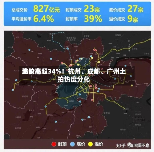 比较高溢价率超34%！杭州、成都	、广州土拍热度分化-第3张图片
