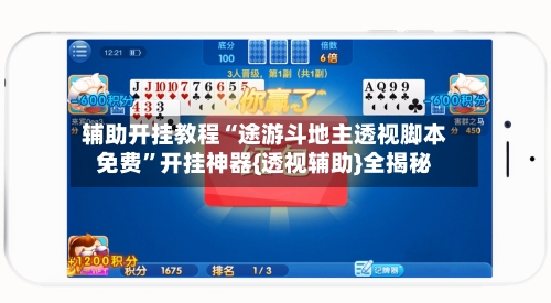 辅助开挂教程“途游斗地主透视脚本免费”开挂神器{透视辅助}全揭秘