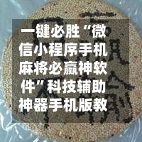 一键必胜“微信小程序手机麻将必赢神软件”科技辅助神器手机版教程-第2张图片
