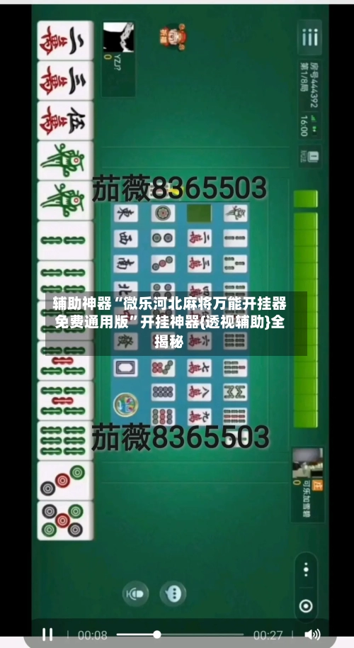 辅助神器“微乐河北麻将万能开挂器免费通用版”开挂神器{透视辅助}全揭秘