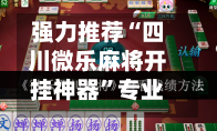 强力推荐“四川微乐麻将开挂神器	”专业师傅带你一起了解(确实有挂-第2张图片