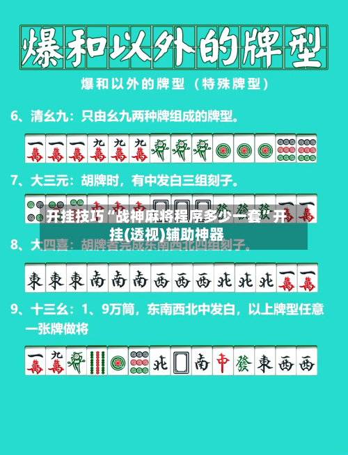 开挂技巧“战神麻将程序多少一套”开挂(透视)辅助神器-第3张图片