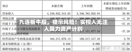 九连板牛股，提示风险！实控人无注入算力资产计划-第2张图片