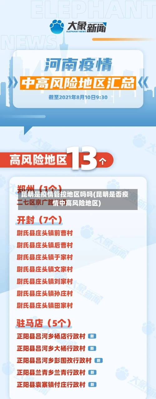 昆明是疫情管控地区吗吗(昆明是否疫情中高风险地区)-第2张图片