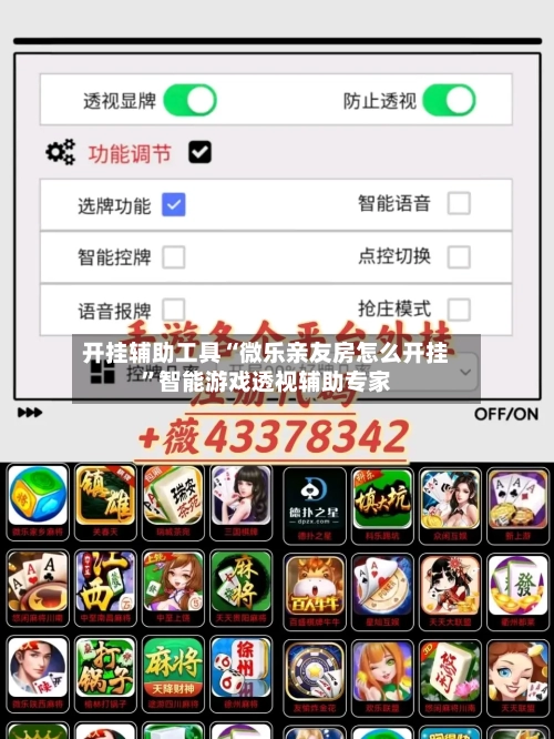开挂辅助工具“微乐亲友房怎么开挂”智能游戏透视辅助专家-第2张图片