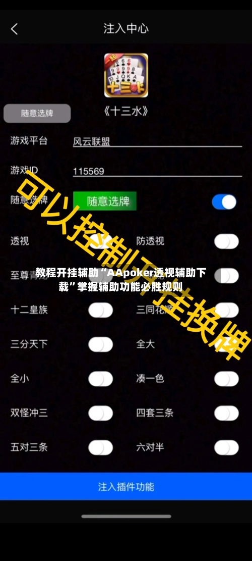 教程开挂辅助“AApoker透视辅助下载”掌握辅助功能必胜规则-第3张图片