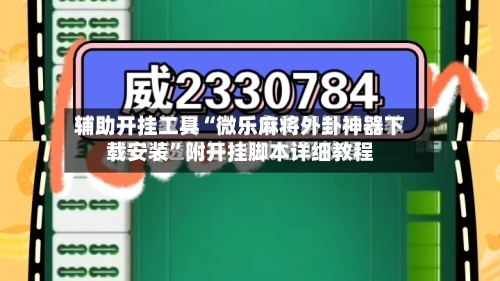 辅助开挂工具“微乐麻将外卦神器下载安装”附开挂脚本详细教程