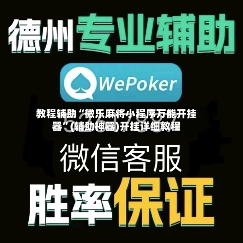 教程辅助“微乐麻将小程序万能开挂器”(辅助神器)开挂详细教程-第3张图片