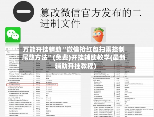 万能开挂辅助“微信抢红包扫雷控制尾数方法”(免费)开挂辅助教学(最新辅助开挂教程)
