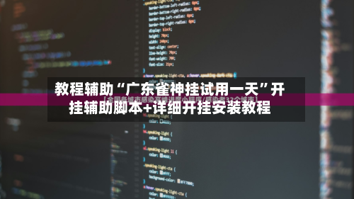 教程辅助“广东雀神挂试用一天”开挂辅助脚本+详细开挂安装教程