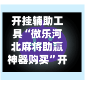 开挂辅助工具“微乐河北麻将助赢神器购买”开挂神器{透视辅助}全揭秘-第2张图片