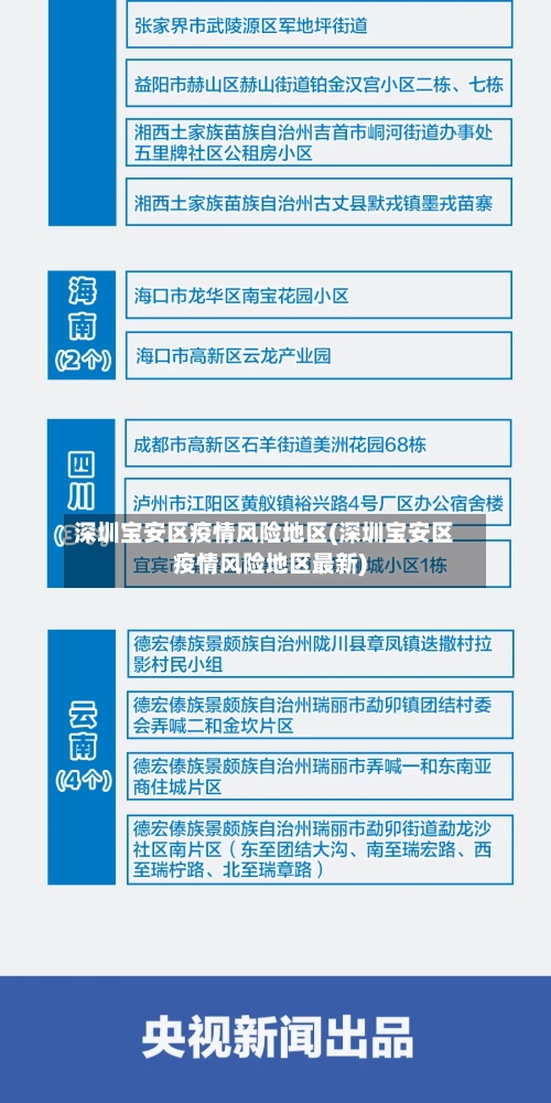 深圳宝安区疫情风险地区(深圳宝安区疫情风险地区最新)
