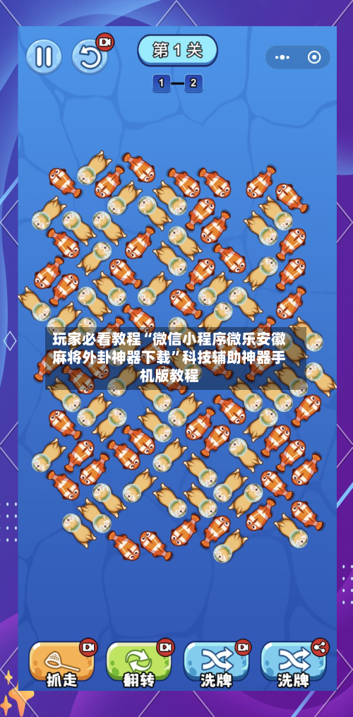 玩家必看教程“微信小程序微乐安徽麻将外卦神器下载”科技辅助神器手机版教程-第2张图片