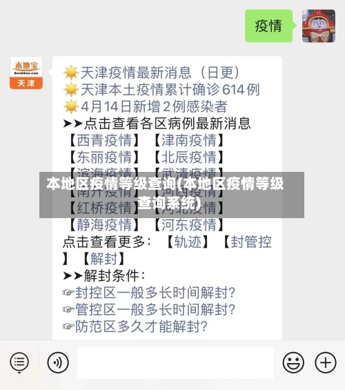本地区疫情等级查询(本地区疫情等级查询系统)